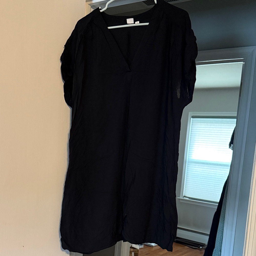 Black V-Neck Dress